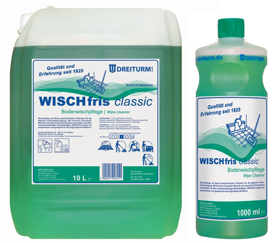 DREITURM Nettoyant pour sols WISCHFRIS classic, 10 litres - OEM 4315