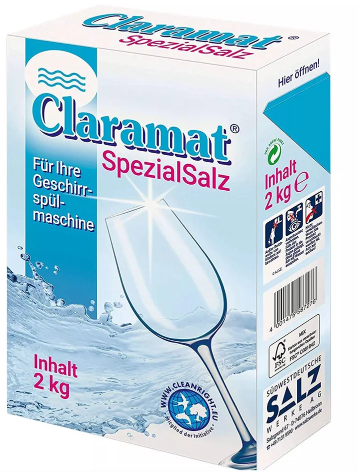 Claramat Sel régénérant pour lave-vaisselle, gros grains - OEM 6420113