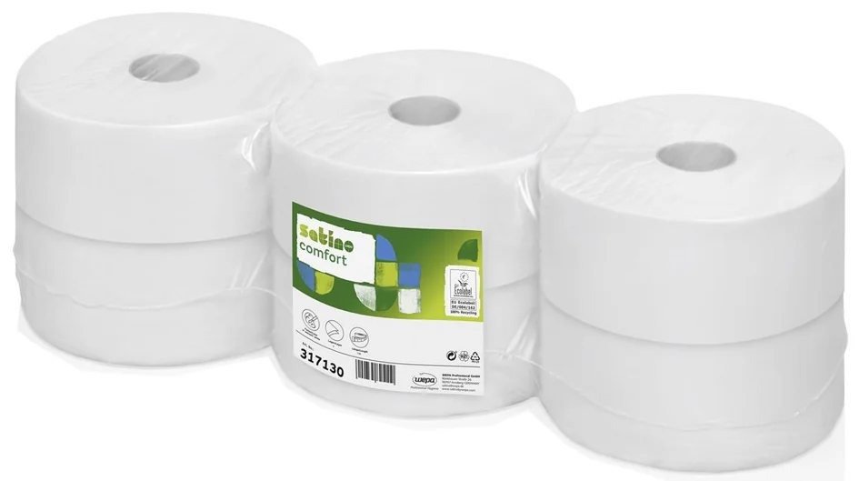 satino by wepa Papier toilette en grands rouleaux, 320 m - lot de 6 - OEM 305380