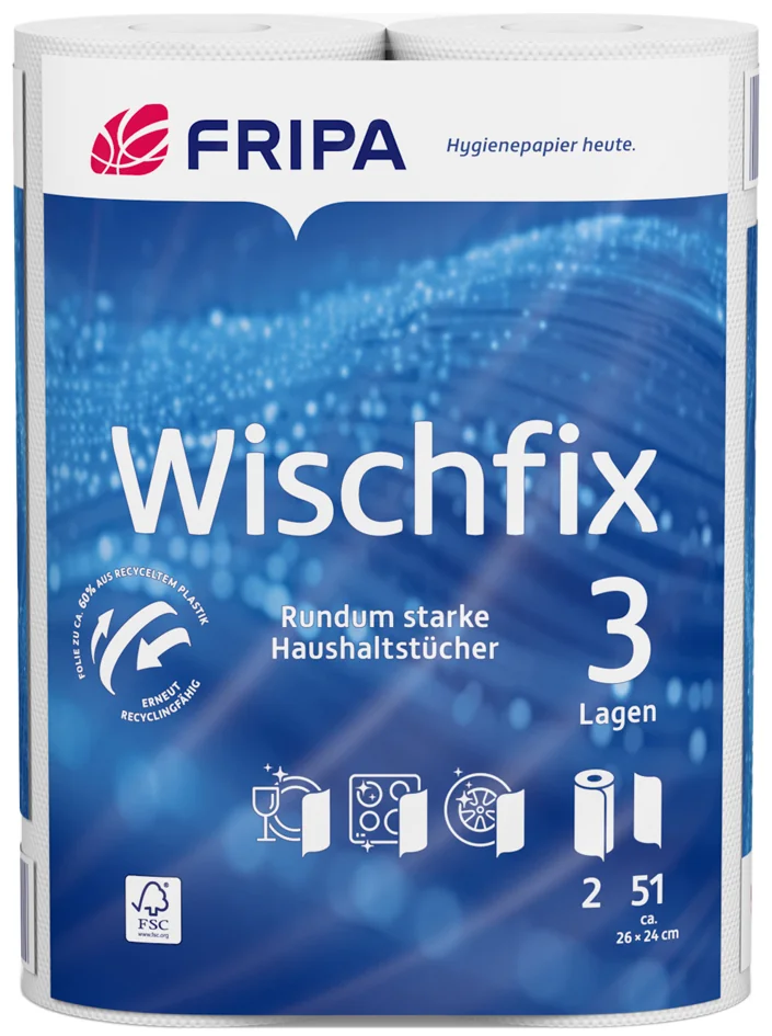 Fripa Rouleau d'essuie-tout Wischfix, 3 couches, extra blanc - OEM 3012011