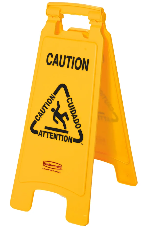 Rubbermaid Panneau d'avertissement 'Caution Wet Floor' - OEM FG611277YEL