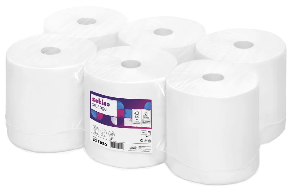 satino by wepa Rouleau essuie-mains Prestige, 2 couches - lot de 6 - OEM 317820