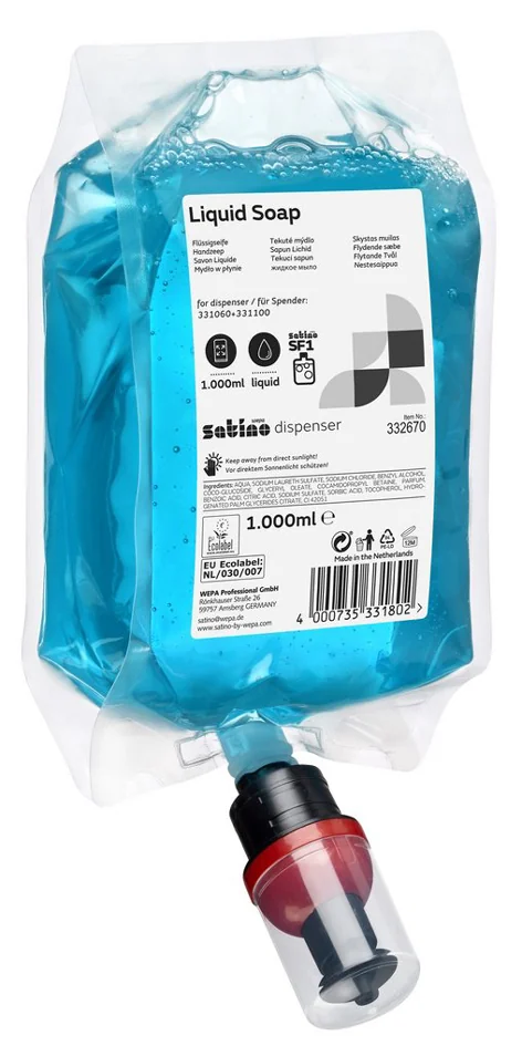 satino by wepa Savon liquide, dans un sachet, 1 litre - OEM 333373