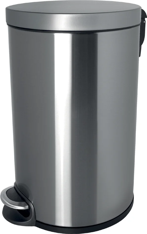 helit Poubelle à pédale 'the silent', 12 litres, blanc - OEM H2403505