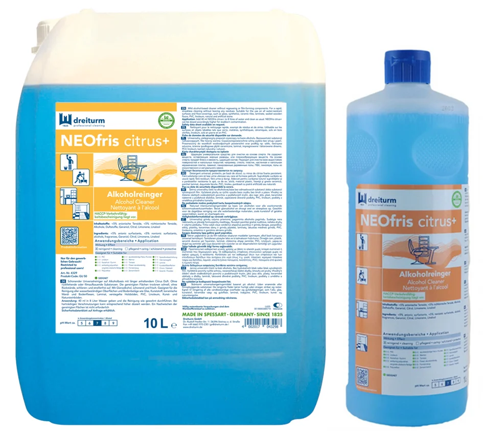 DREITURM Nettoyant à base d'alcool NEOFRIS citrus+, 10 l - OEM 4329