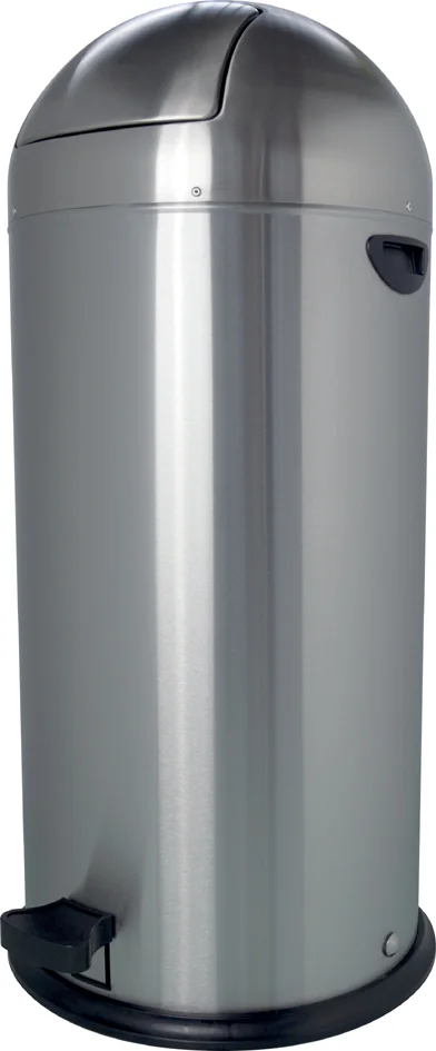 helit Poubelle à pédale 'the step dome', 52 litres, noir - OEM H2405495