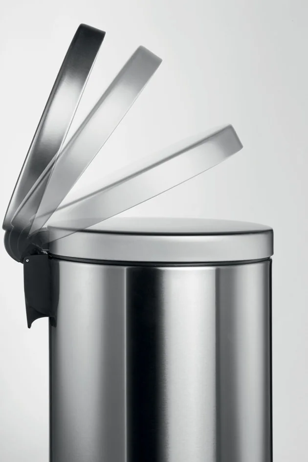 DURABLE Poubelle à pédale inox, rond, 5 litres, argent - OEM 3400-23 – Image 4