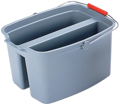Rubbermaid Seau double, 18 litres, PP, gris - OEM FG262888GRAY