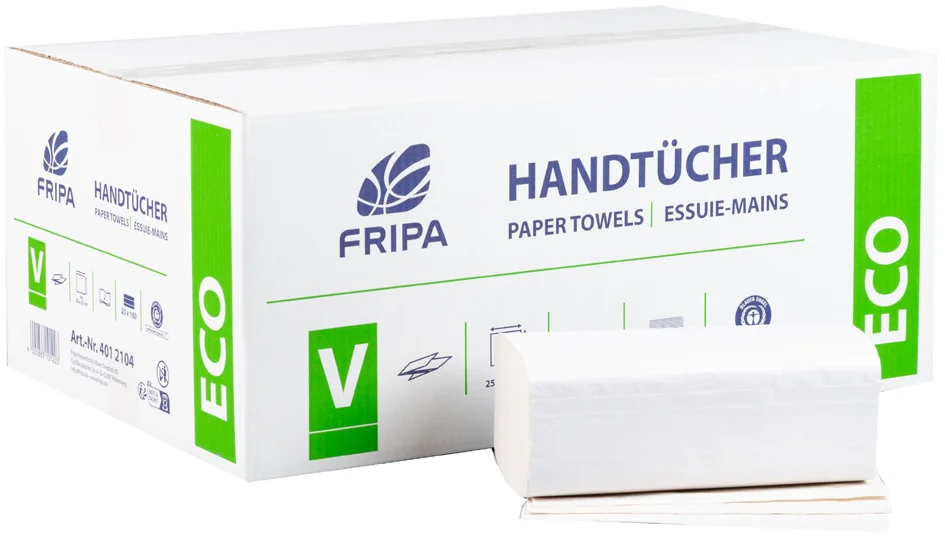 Fripa Essuie-mains ECO, 250 x 330 mm, pli-C, blanc - OEM 4352101