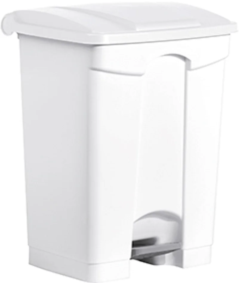helit Poubelle à pédale 'the step', 70 litres, blanc/vert - OEM H2402251