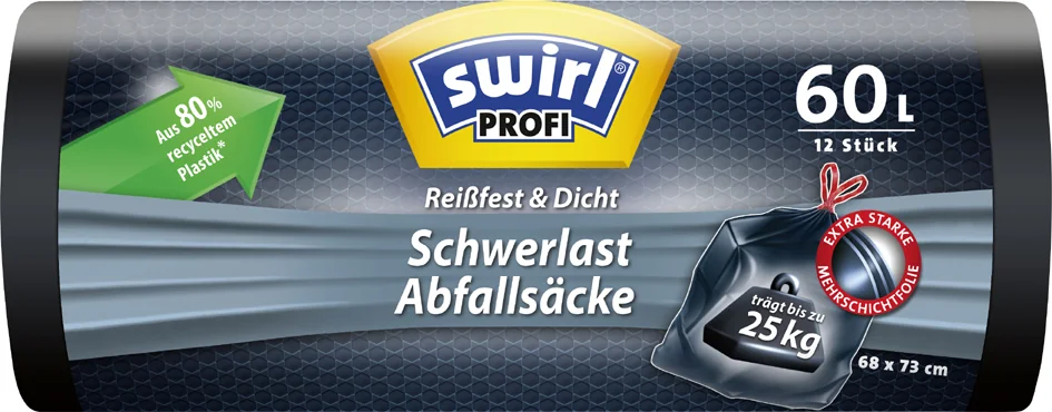 swirl Profi Sac poubelle renforcé, 240 litres, noir - OEM 4008871216199