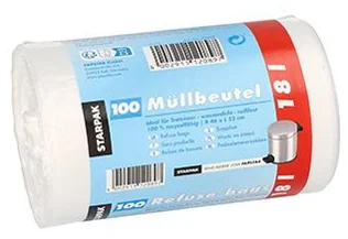 STARPAK Sac poubelle HDPE, 70 litres, blanc - OEM 90462