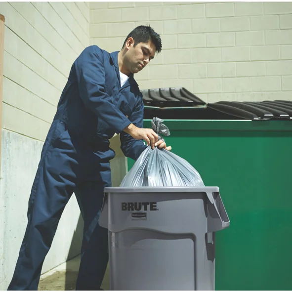 Rubbermaid Collecteur BRUTE 75,7 litres, en PP, bleu - OEM FG262000BLUE – Image 3