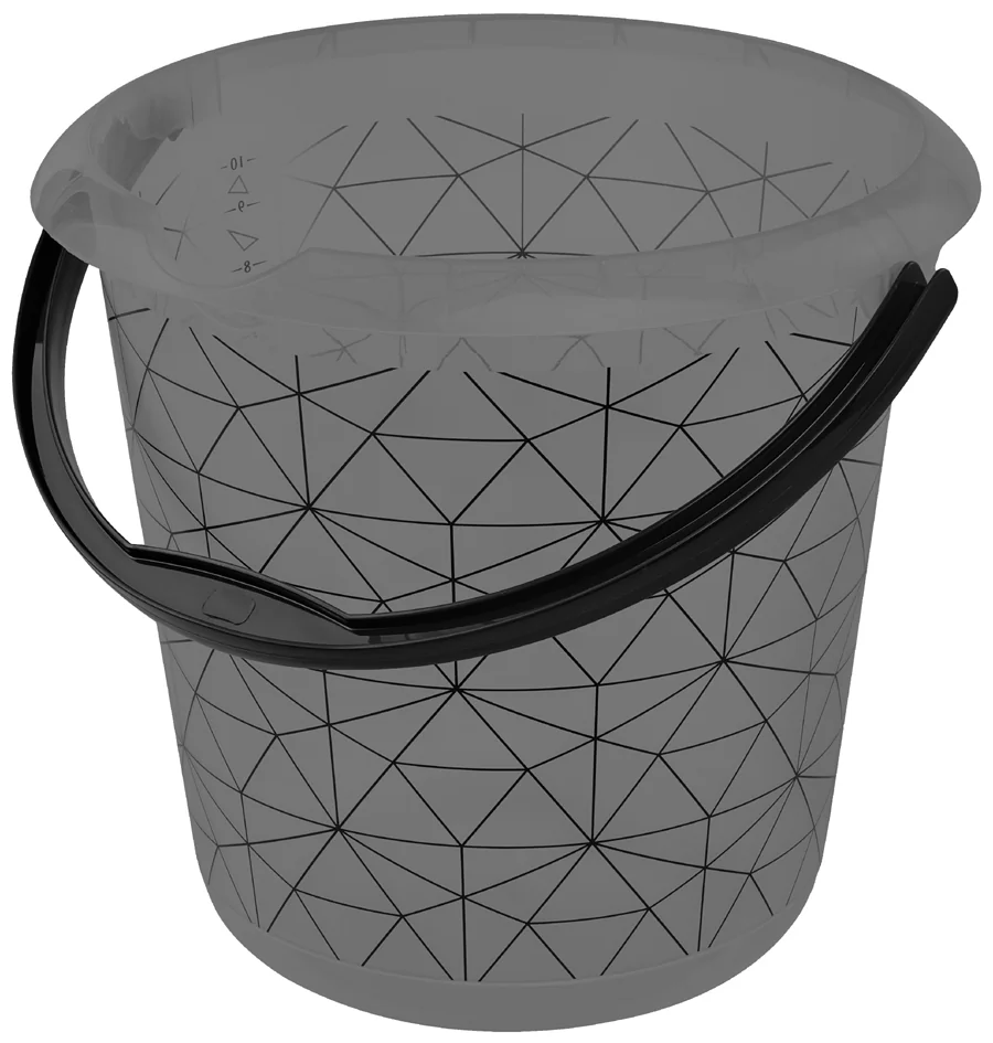 keeeper Seau déco ilvie 'polygon', rond, 10 litres - OEM 1260082721700