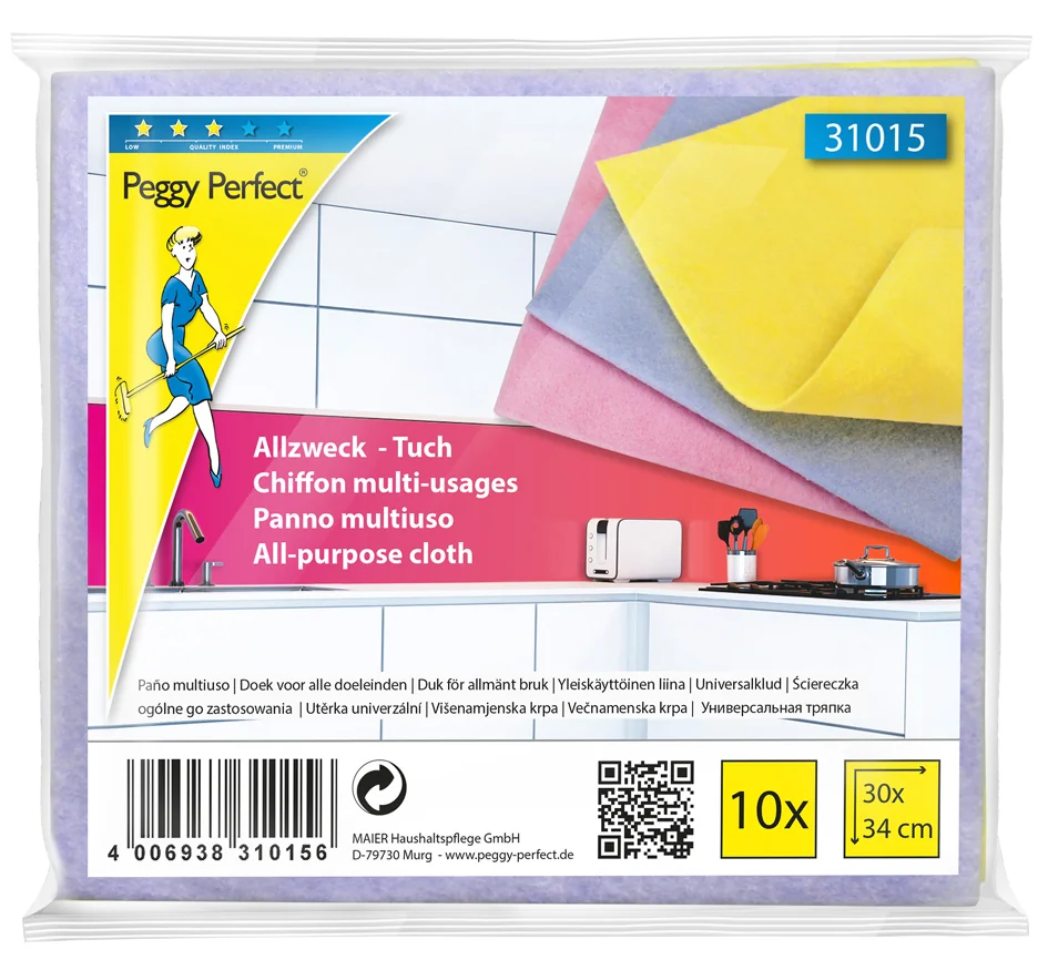 Peggy Perfect Chiffon multi-usage non-tissé, paquet de 6 - OEM 31019
