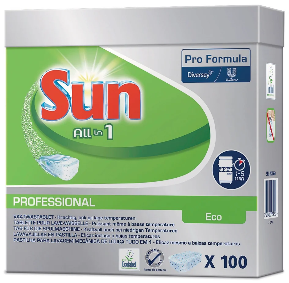 Sun Tablettes pour lave-vaisselle Professional All-in-1 Eco - OEM 7522969