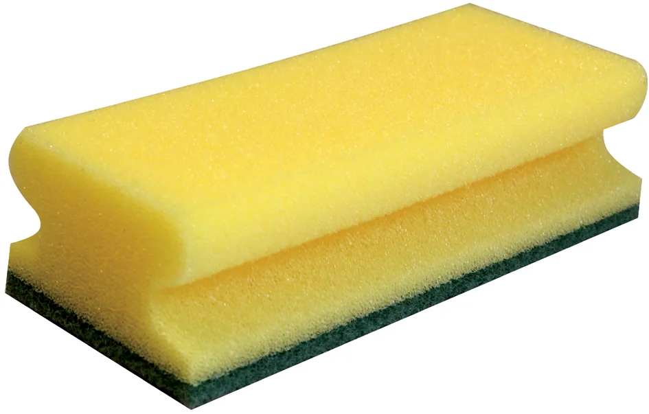 HYGOCLEAN Eponge de nettoyage CLASSIC, 95 x 70 mm, jaune - lot de 10 - OEM 30120