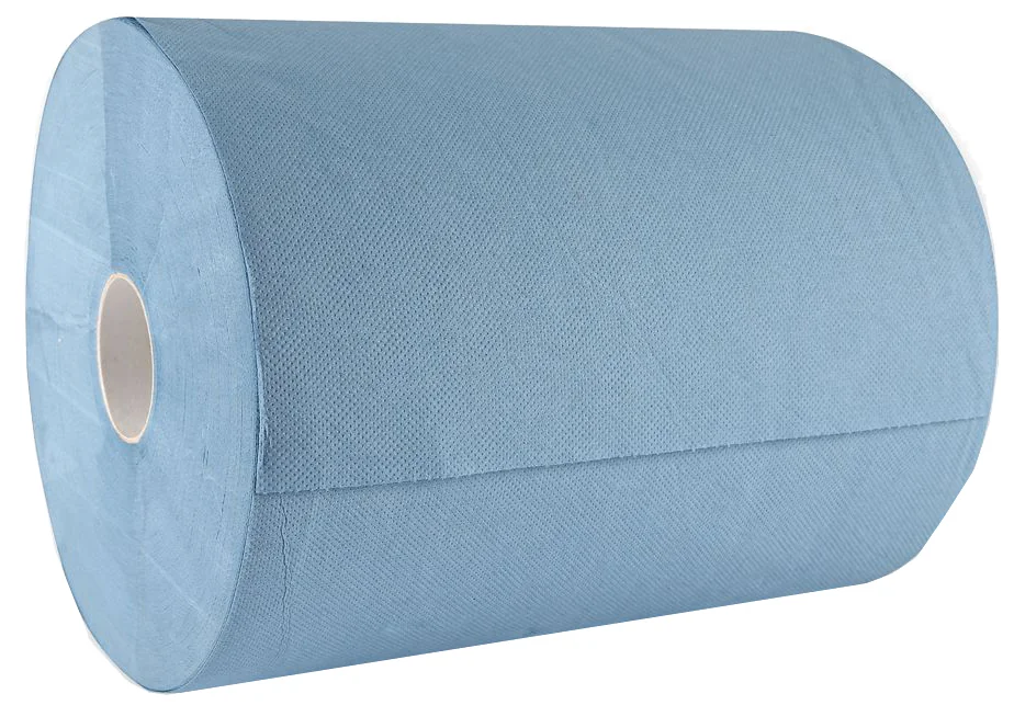 HYGOCLEAN Rouleau papier nettoyant, 380 x 350 mm, bleu - lot de 2 - OEM 304810
