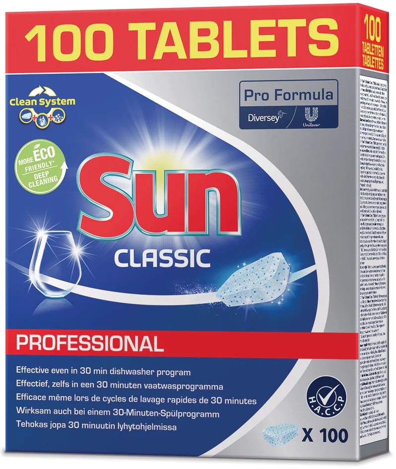 Sun Professional Pastille lave-vaisselle Classic, 100 pièces - OEM 8710447466919