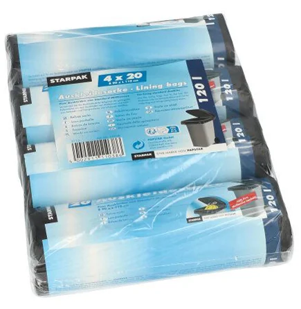 STARPAK Sac pour conteneur à ordures, noir, 120 litres - OEM 11038 – Image 2