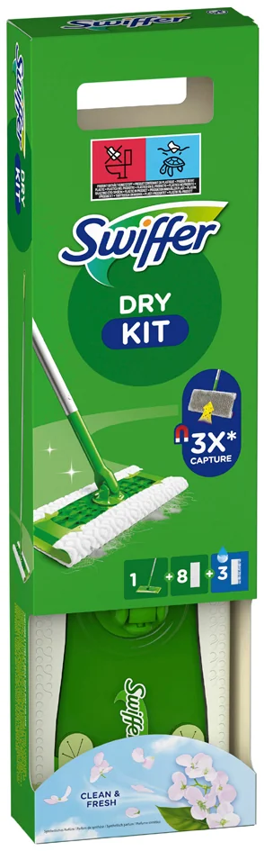 Swiffer Kit de démarrage balai, serpillères humides/sèches - OEM 8700216656122