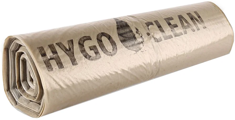 HYGOCLEAN Sac poubelle, 120 litres, en LDPE, vert - lot de 6 - OEM 32327