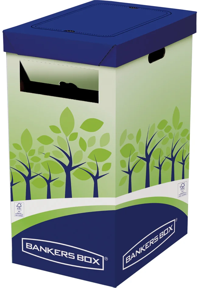Fellowes BANKERS BOX Collecteur de recyclage, vert/bleu - lot de 2 - OEM 8049202