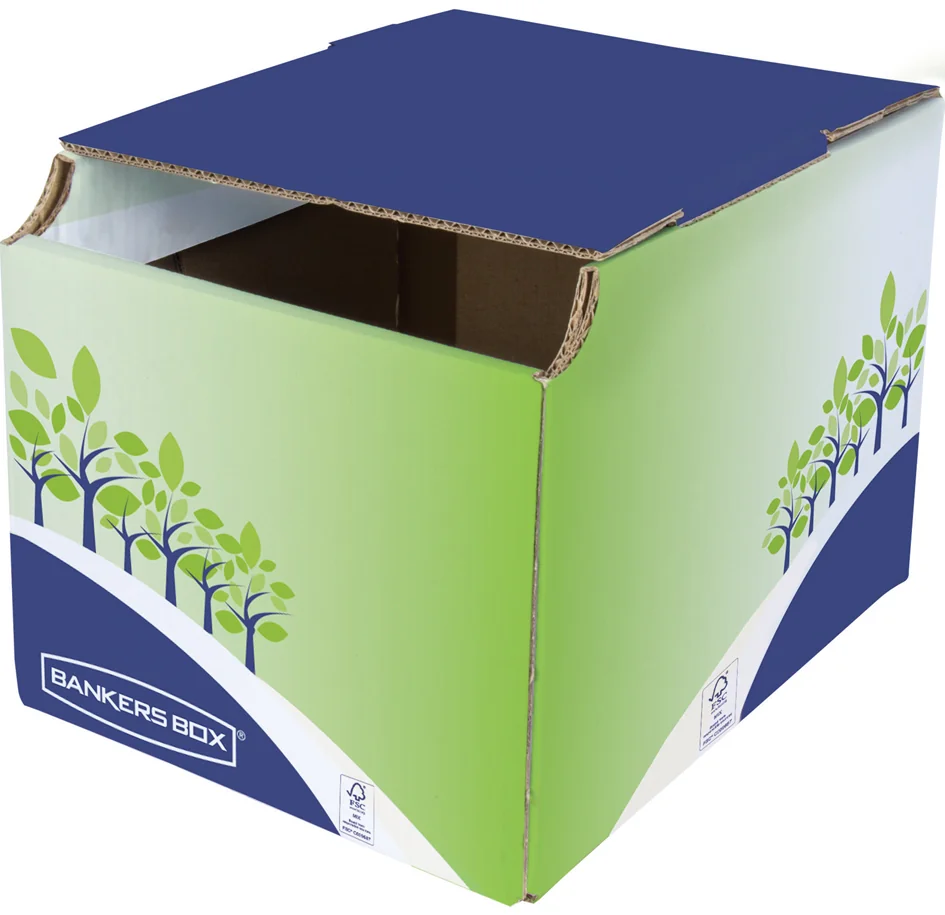 Fellowes BANKERS BOX Collecteur de recyclage, vert/bleu - lot de 5 - OEM 8049301