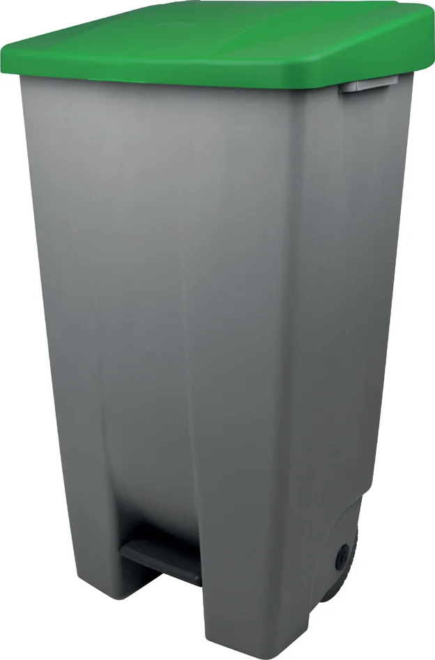 helit Poubelle à pédale 'the step chief', 120 litres, vert - OEM H2405551 – Image 3