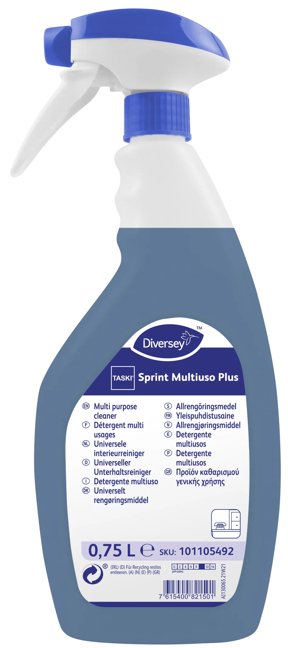 TASKI Nettoyant d'entretien multi-usage Sprint Multiuso Plus - OEM 101105492