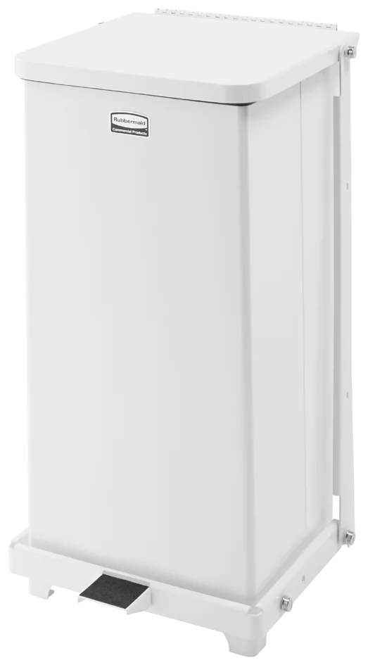 Rubbermaid Poubelle à pédale Defender en acier, 24 litres - OEM FGST12EPLWH