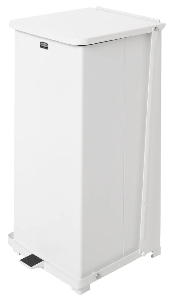 Rubbermaid Poubelle à pédale Defender en acier, 49 litres - OEM FGST24EPLWH