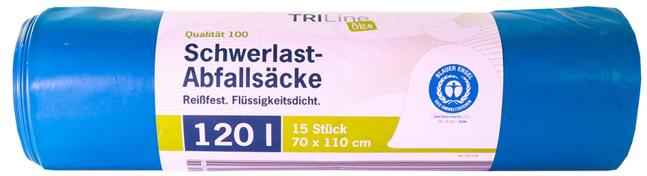 TRIline Sac poubelle renforcé, extra résistant,120 L - OEM 211016