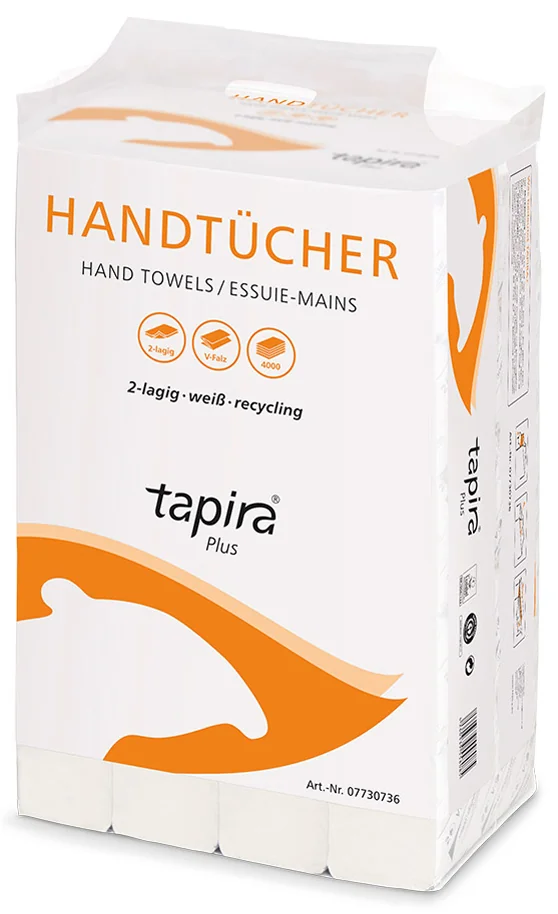 Tapira Essuie-mains Plus, 245 x 210 mm, plié en V, blanc - OEM 07730736