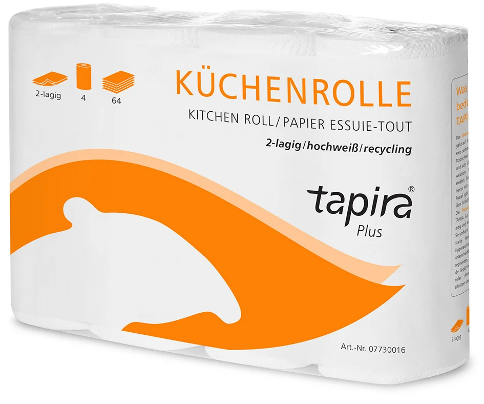Tapira Rouleau papier essuie-tout Plus, 2 plis, extra blanc - OEM 07730008