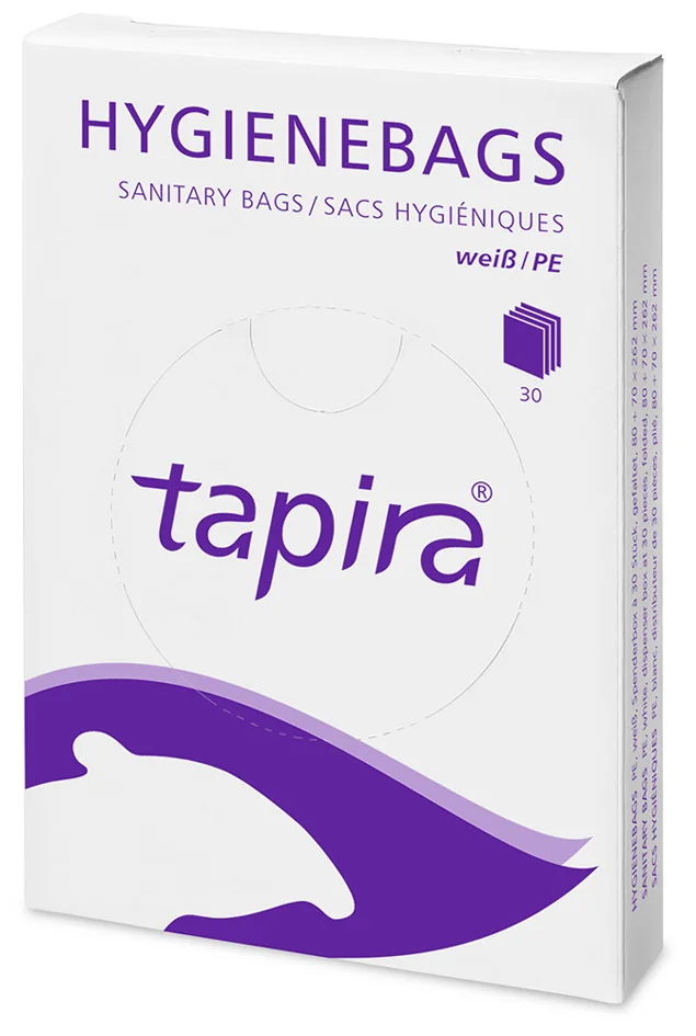 Tapira Sachet hygiénique en PE, non imprimé, blanc - OEM 09412