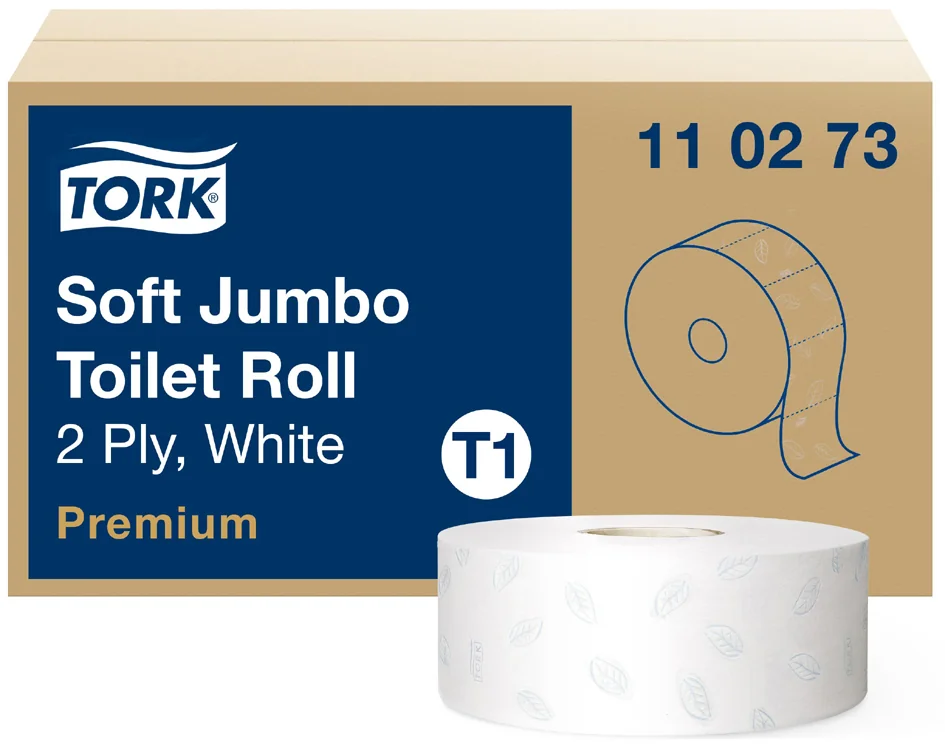 TORK Papier toilette grand rouleau Jumbo, 2 couches, blanc - OEM 110273