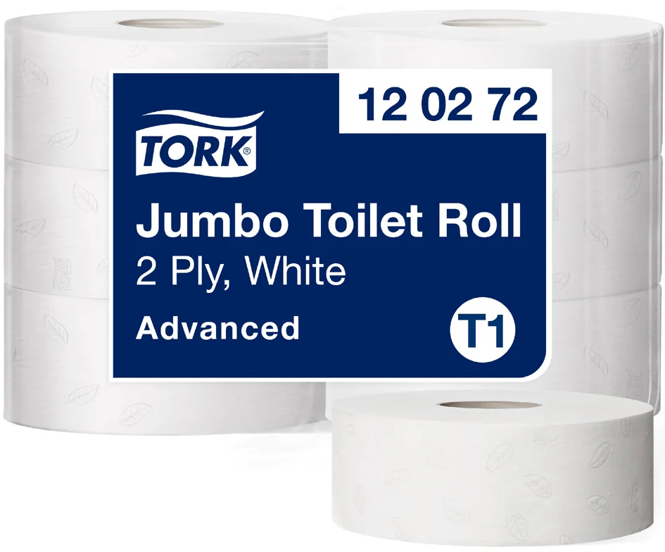 TORK Papier toilette grand rouleau Jumbo, 2 couches, blanc - OEM 120272
