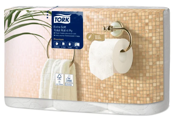 TORK Papier toilette, 4 couches, blanc - OEM 110406