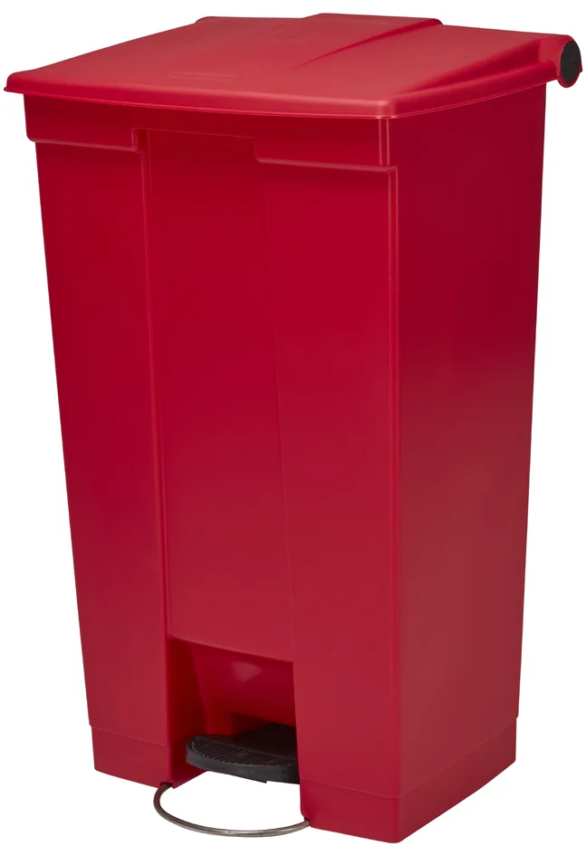 Rubbermaid Collecteur à pédale Legacy Step-On, 87 L, rouge - OEM FG614600RED