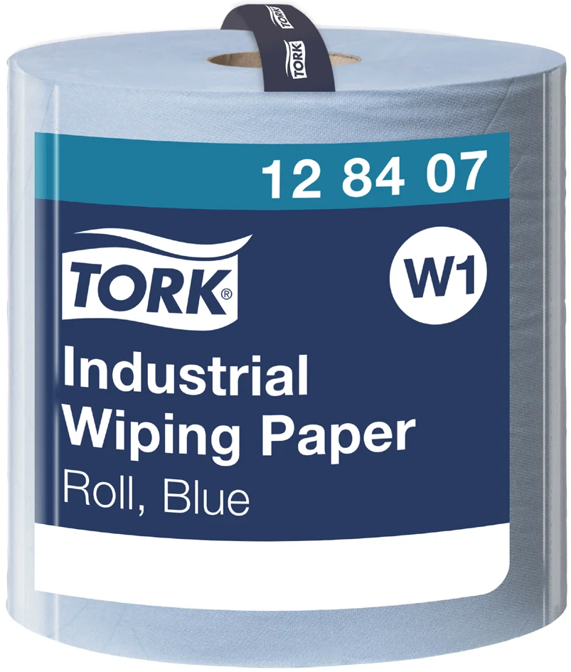 TORK Rouleau de papier nettoyant industriel, 340 m, bleu - OEM 128407
