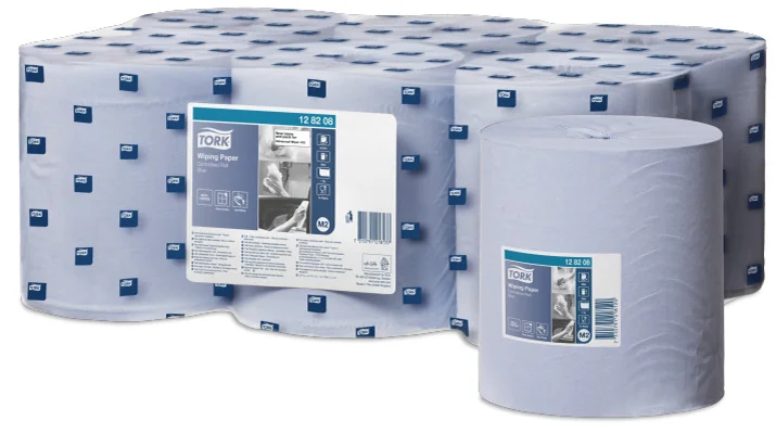 TORK Rouleau de papier nettoyant multi-usage, 320 m, bleu - OEM 128208 – Image 2