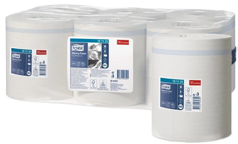 TORK Rouleau de papier nettoyant multi-usage, 320 m, bleu - OEM 128208 – Image 3