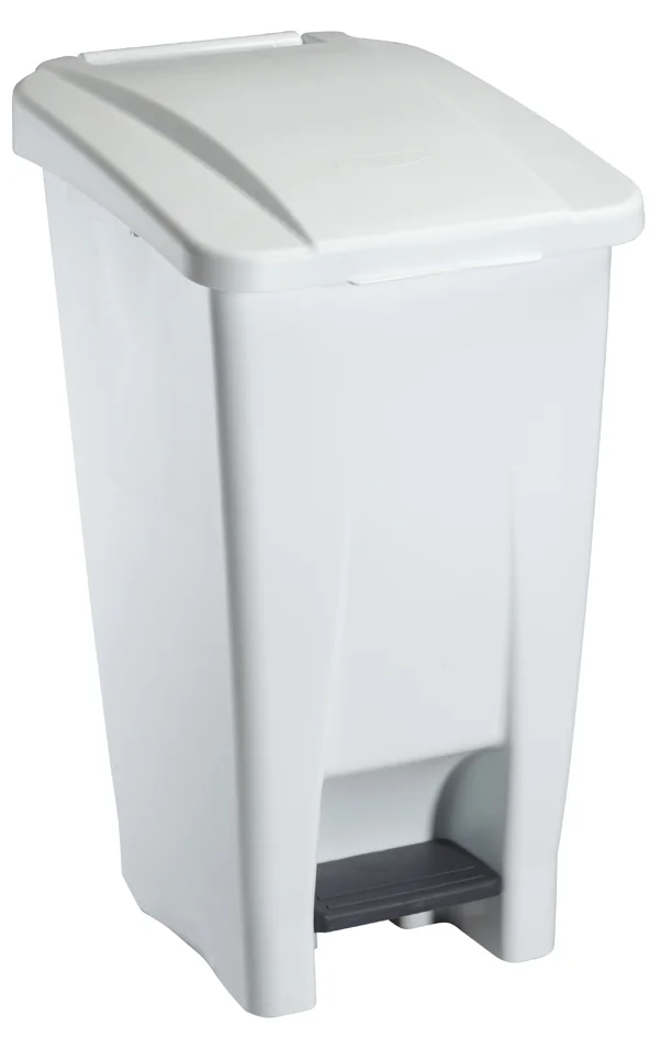 CEP Poubelle mobile à pédale en plastique, 60 litres, blanc - OEM 2598370021