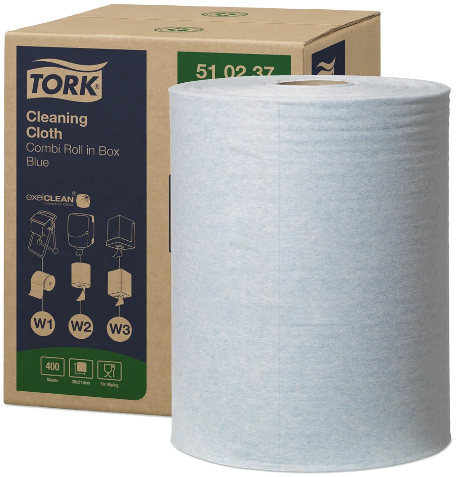 TORK Rouleau nettoyant multi-usage, 1 couche, 152 m, bleu - OEM 510237 – Image 3