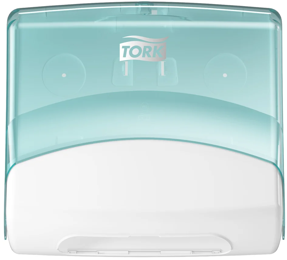 TORK Distributeur de chiffons de nettoyage, turquoise/blanc - OEM 654000