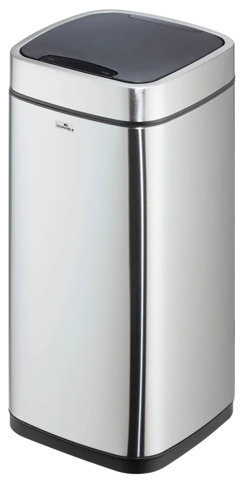 DURABLE Poubelle automatique 'NO TOUCH', 21 litres, argent - OEM 342223 – Image 2
