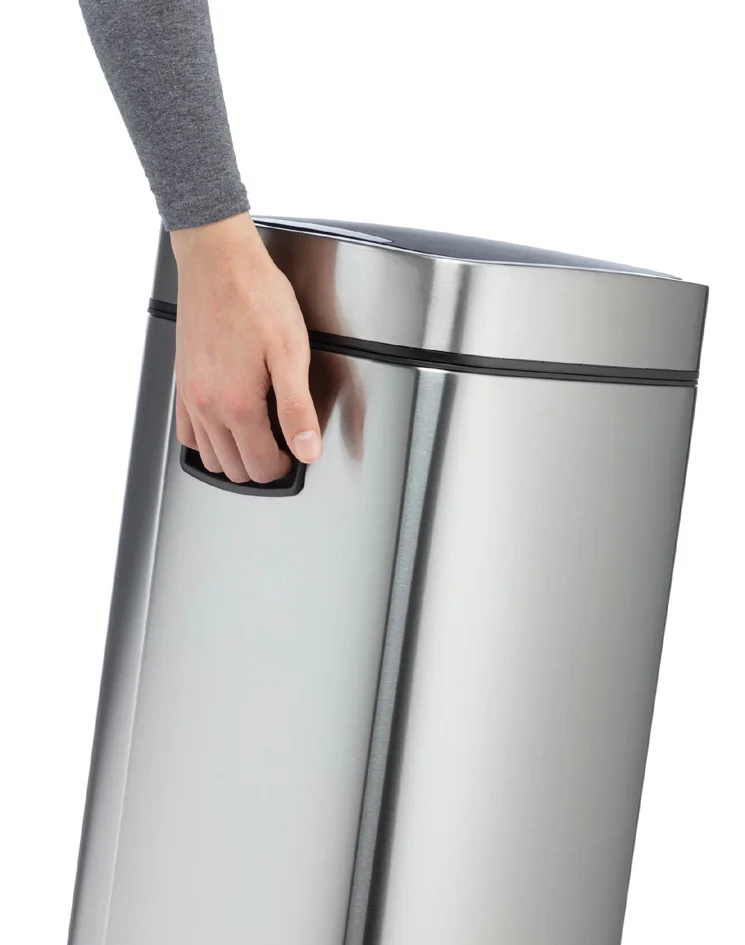 DURABLE Poubelle automatique 'NO TOUCH', 35 litres, argent - OEM 342323 – Image 3