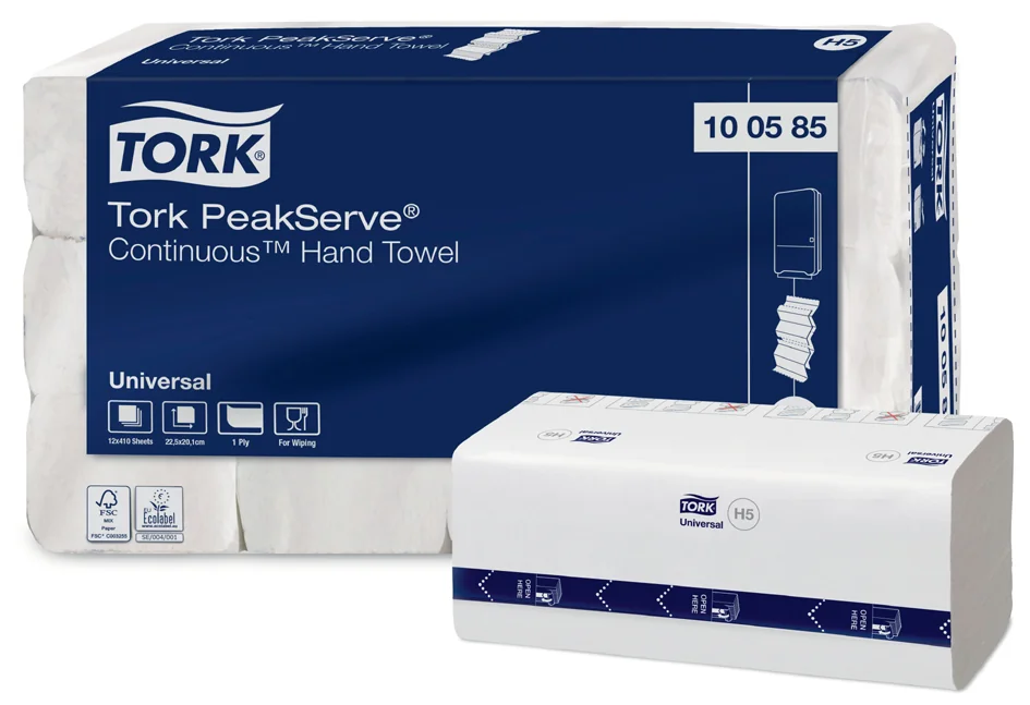 TORK PeakServe Essuie-mains continu, 201 x 225 mm, blanc - OEM 100585