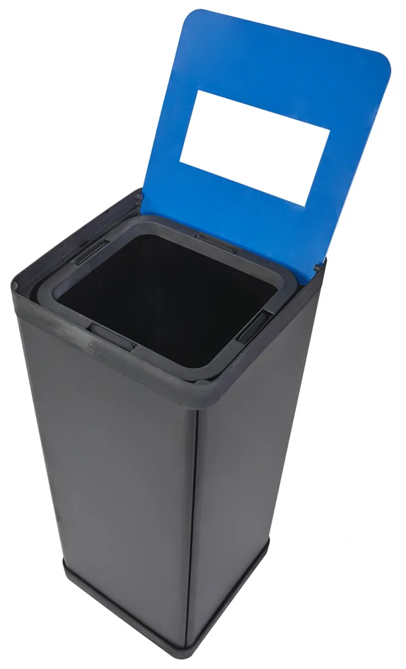 ALBA Poubelle de tri sélectif pour plastique, noir/jaune - OEM PBCORBN J – Image 3